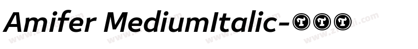 Amifer MediumItalic字体转换